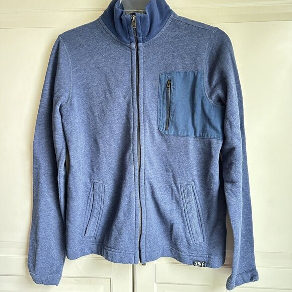 Abercrombie And Kids Blue Zip‎ Sweatshirt Jacket Size 15/16 - Picture 1 of 7